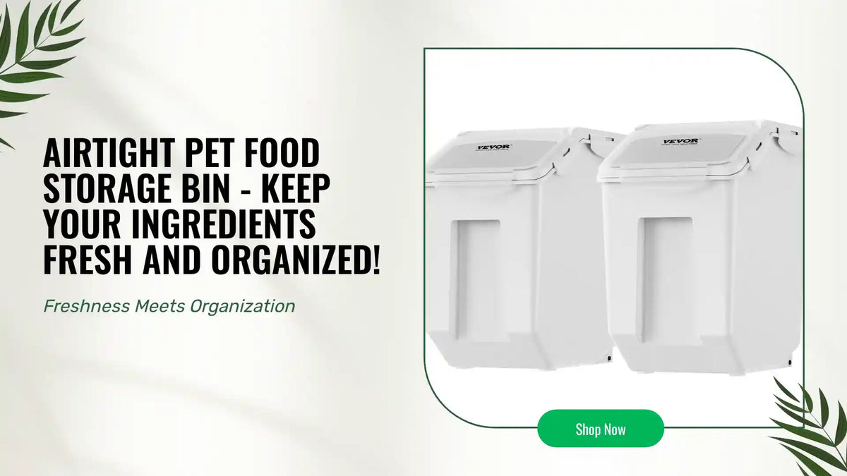 Airtight Pet Food Storage Bin - Keep Your Ingredients Fresh and Organized! by@Outfy
