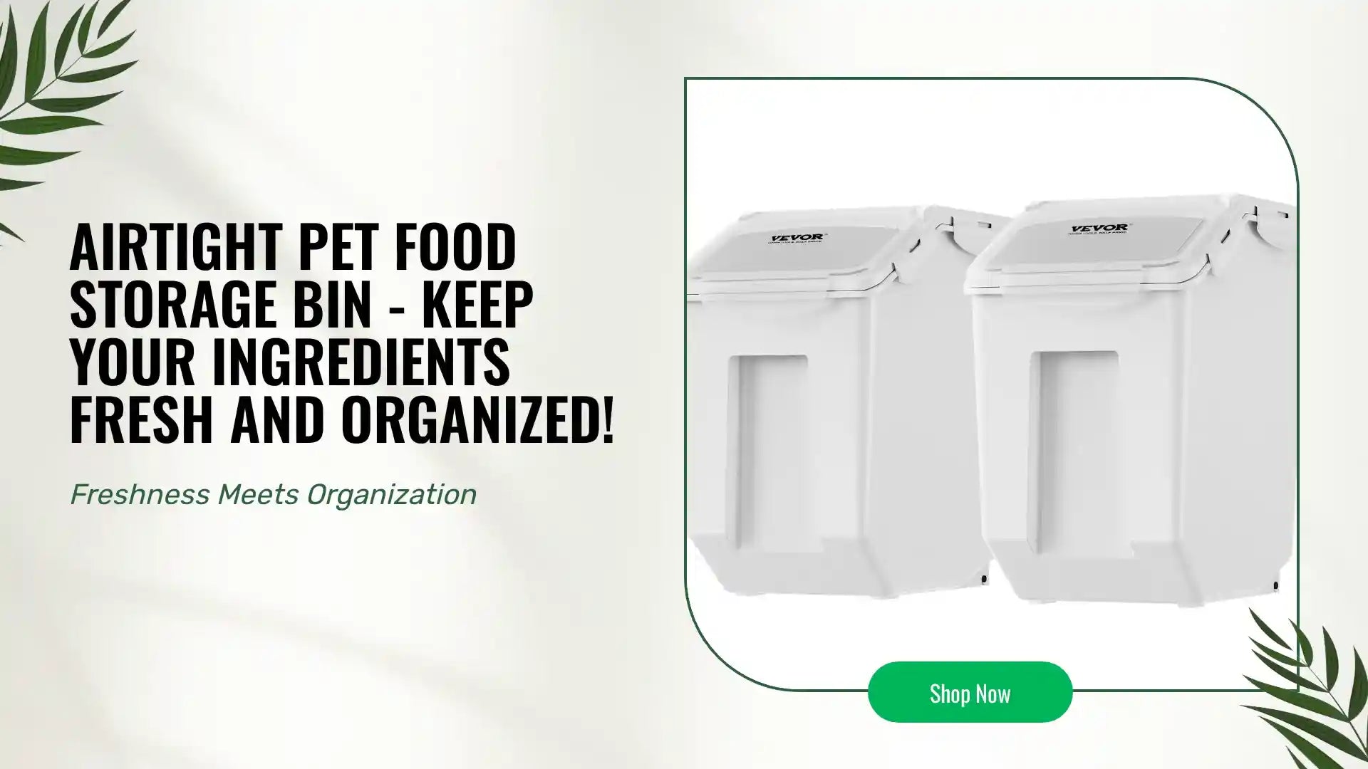 Airtight Pet Food Storage Bin - Keep Your Ingredients Fresh and Organized! by@Outfy