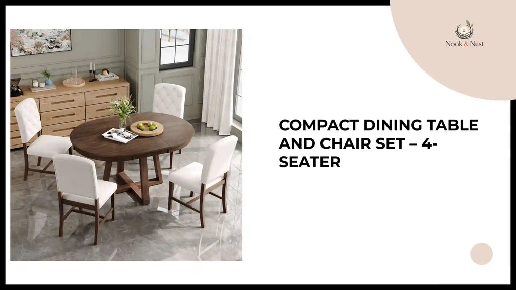 Compact Dining Table and Chair Set &ndash; 4-Seater by@Outfy