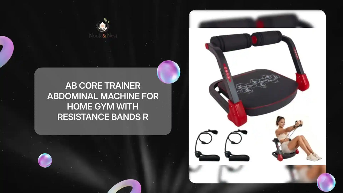 Ab Core Trainer Abdominal Machine For Home Gym With Resistance Bands R by@Outfy