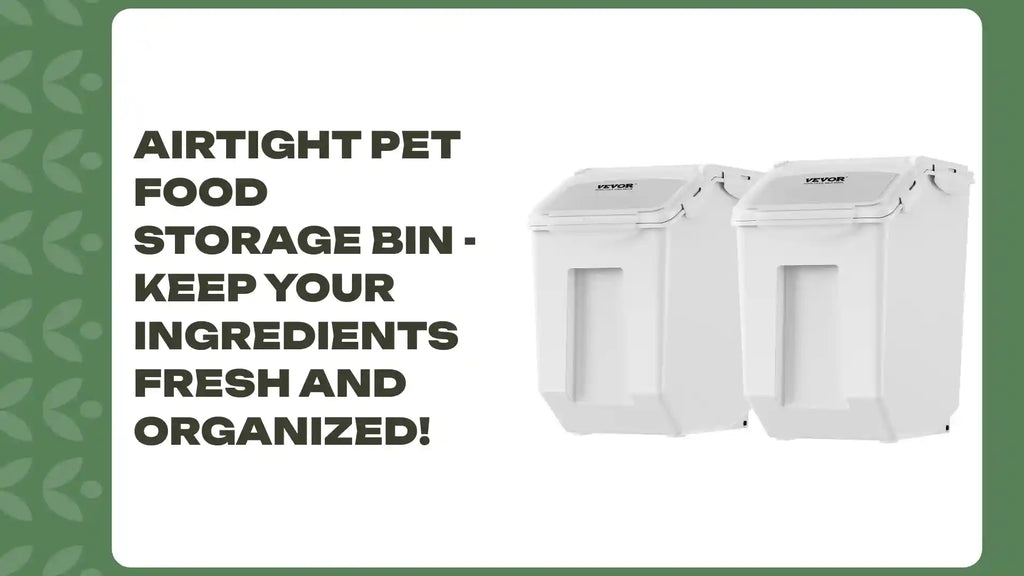 Airtight Pet Food Storage Bin - Keep Your Ingredients Fresh and Organized! by@Outfy