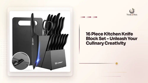 16 Piece Kitchen Knife Block Set - Unleash Your Culinary Creativity by@Outfy