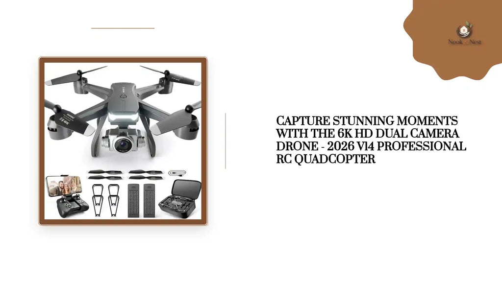 Capture Stunning Moments with the 6K HD Dual Camera Drone - 2026 V14 Professional RC Quadcopter by@Outfy