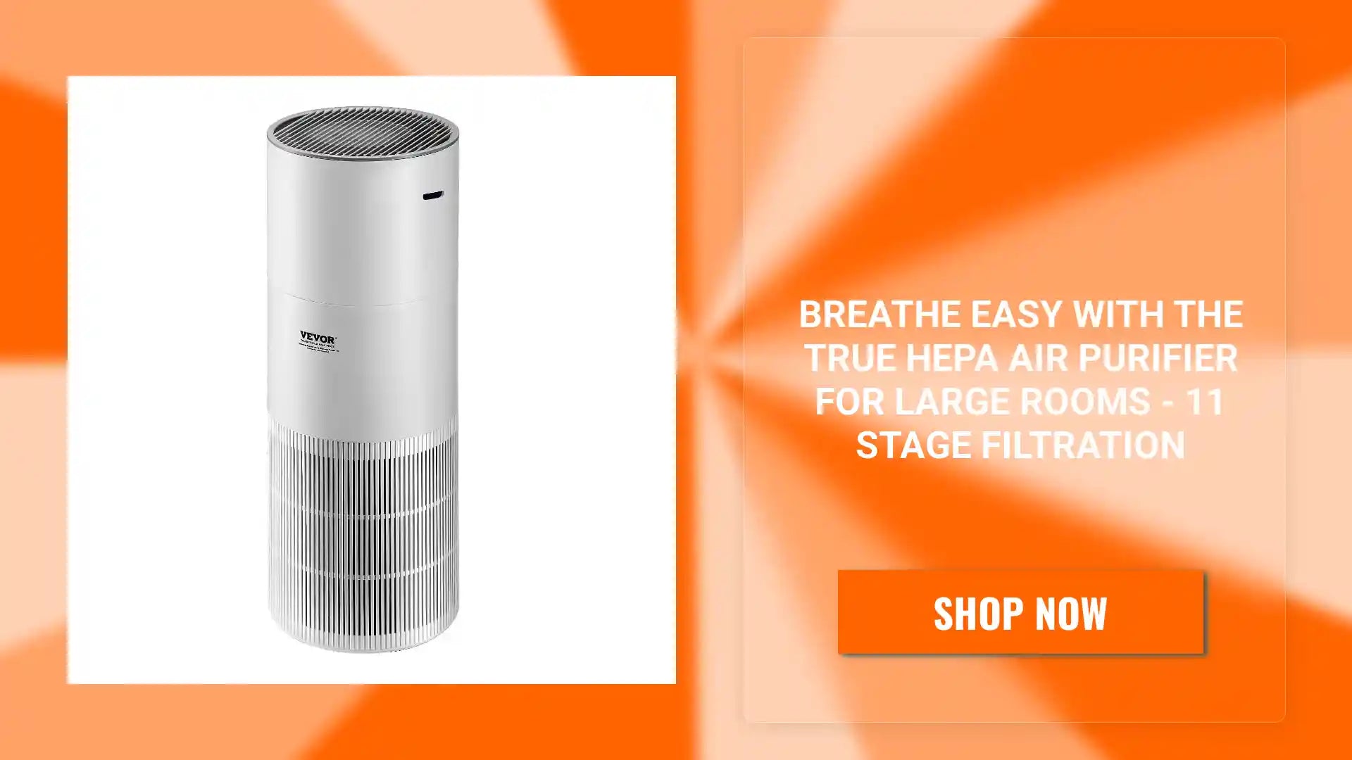 Breathe Easy with the True HEPA Air Purifier for Large Rooms - 11 Stage Filtration by@Outfy